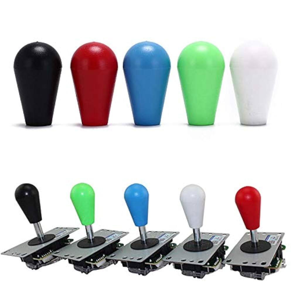 Amazon.com: Arcity 2 Pcs Arcade Joystick Oval Bat Top Topper
